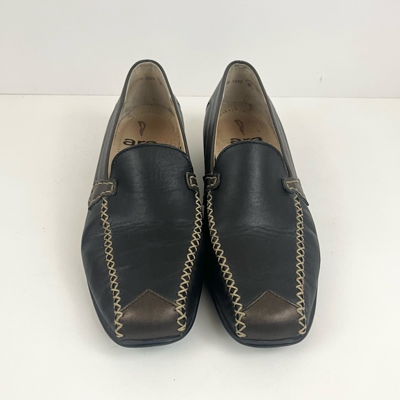 Leather Hand Stitched ARA MOCCASINS Made In Germany Driving Loafers Size 7.5 - Picture 15 of 16